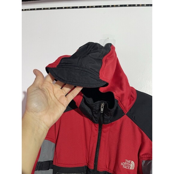 The North Face Steep Tech Jacket Mens L Red Scot Schmidt Hood Sweat Nylon Ski - Picture 14 of 16